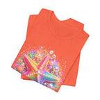 Rainbow Starfish T-Shirt | Colorful Seashell Beach Art
