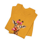 Funny Giraffe Tongue Tee — Cute Animal Graphic T-Shirt
