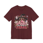 Spooky But Make It Feral Tee — Cute Witch Cat Halloween T-Shirt
