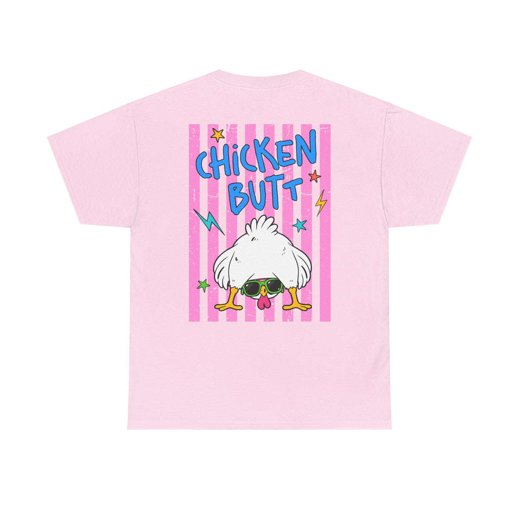 Guess What Chicken Butt Tee | Funny Chicken Graphic Shirt