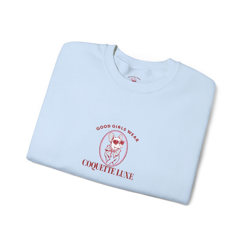 Good Girls Wear Coquette Luxe Embroidered Sweatshirt | Women's Crewneck