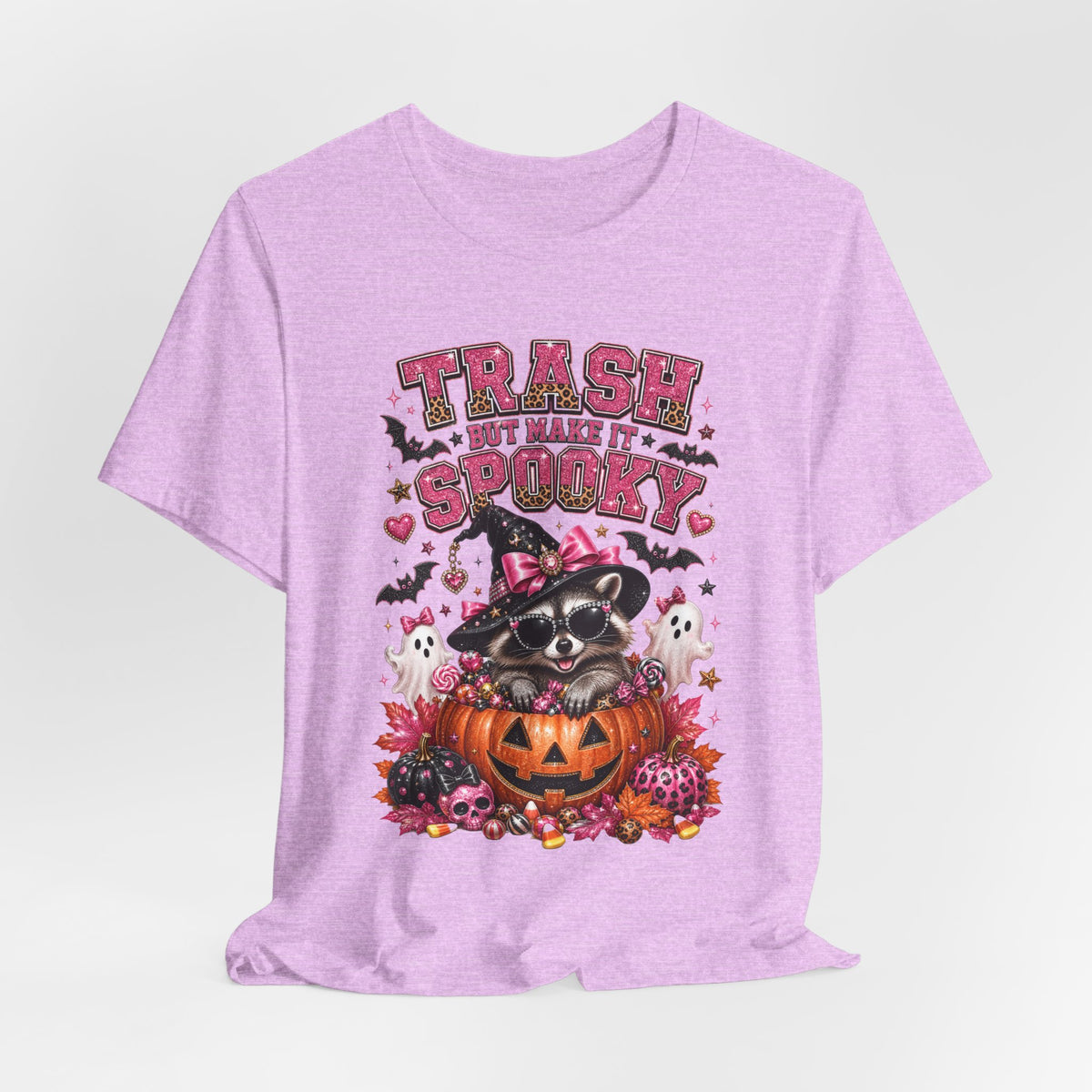 Trash Spooky Tee — Cute Raccoon Halloween Pumpkin Shirt