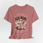Too Glam To Give A Boo Halloween Tee — Pink Glamorous Costume Shirt