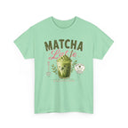 Matcha Latte T-Shirt | Iced Matcha Cup Graphic, Green Tea Tee