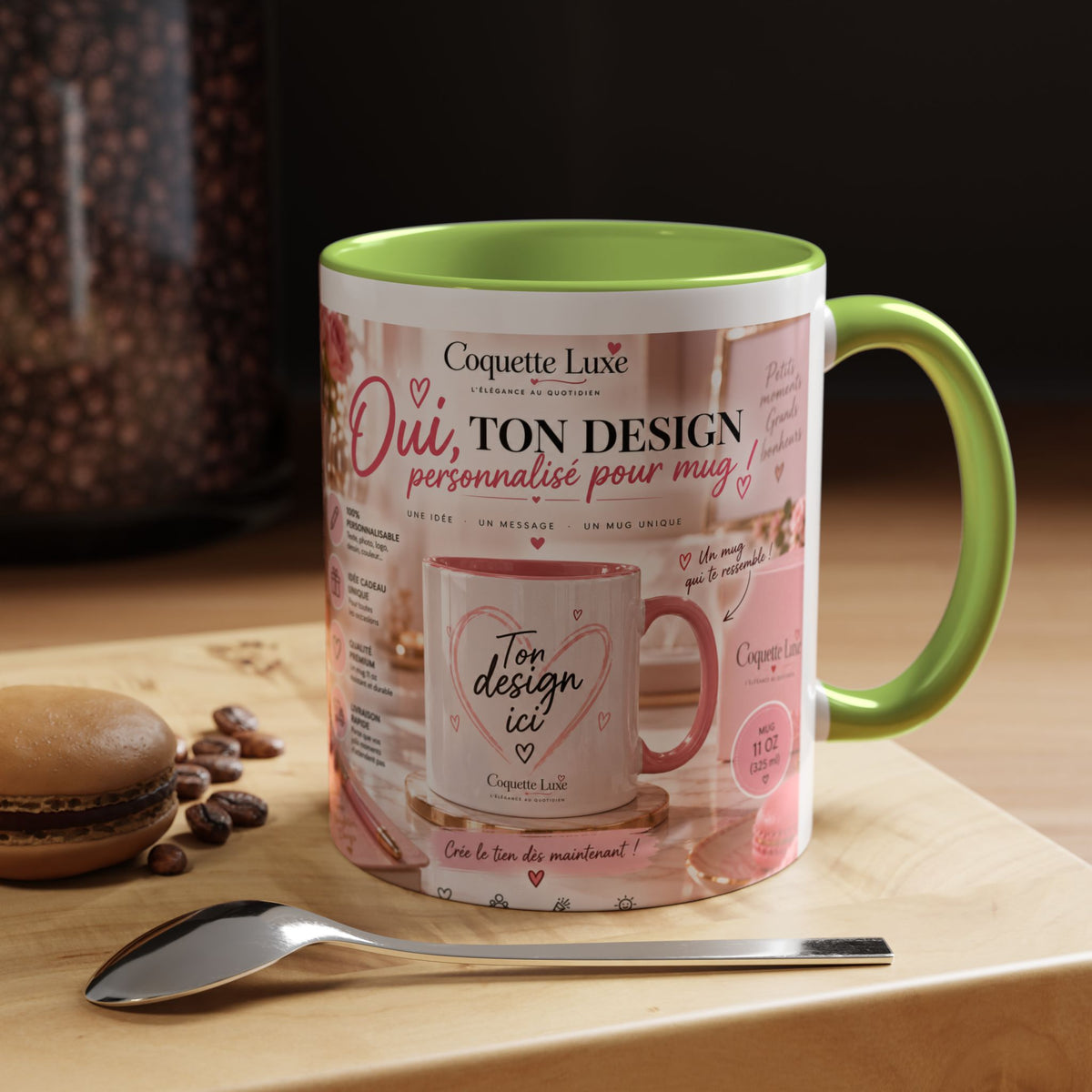 Personalized Coffee Mug — Custom Design, Photo & Name | 11oz