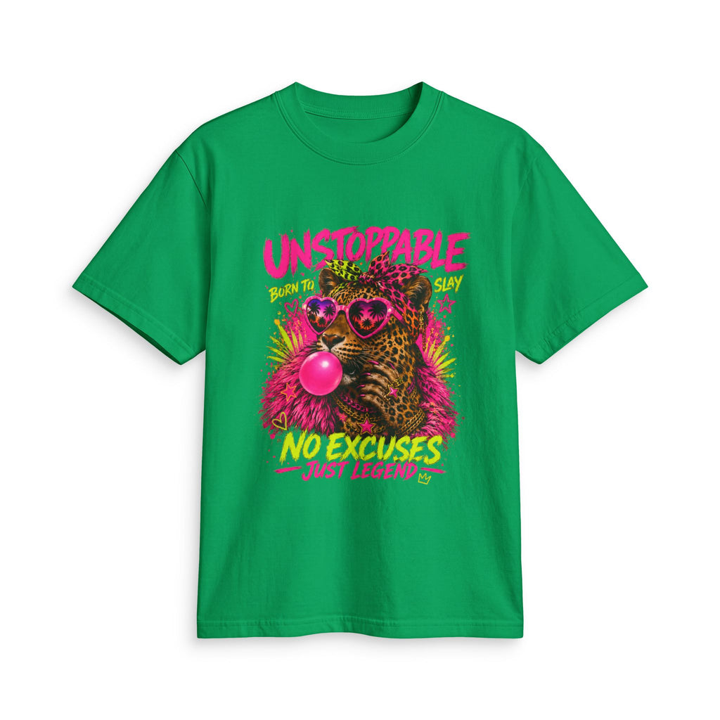 Unstoppable Leopard Bubblegum T-Shirt | No Excuses Just Legend