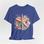 Colorful Starfish Tee | Beach Seashell Ocean Graphic Shirt