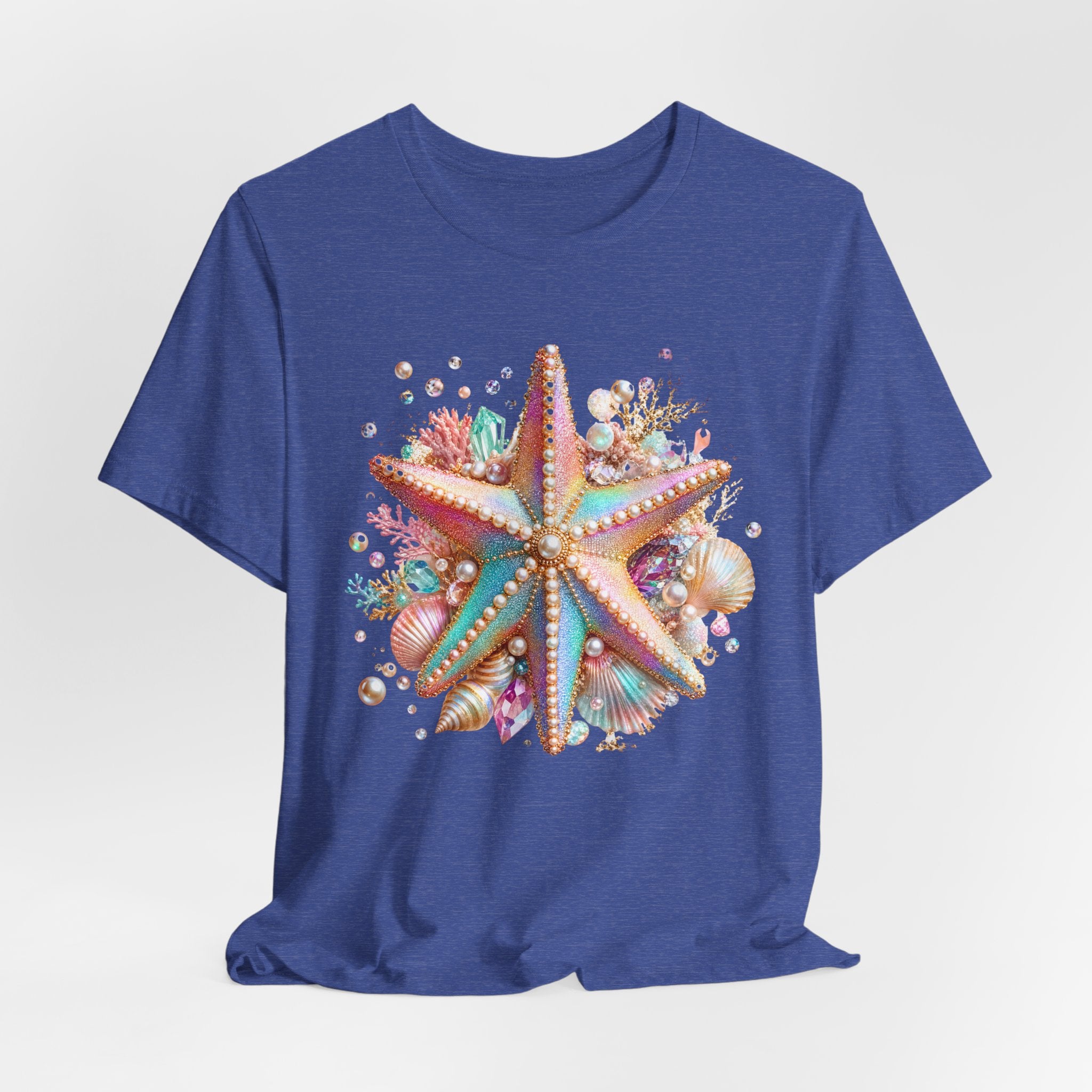 Colorful Starfish Tee | Beach Seashell Ocean Graphic Shirt