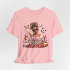 Pumpkin Spice Mama Tee | Cozy Fall Graphic T-Shirt for Women | Cute Autumn Coffee Lover Shirt