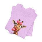 Funny Giraffe Tongue Tee — Cute Animal Graphic T-Shirt
