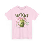 Matcha Latte T-Shirt | Iced Matcha Cup Graphic, Green Tea Tee
