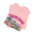 T-shirt – Tee-shirt graphique « Tarpin Chaud » ambiance tropicale plage