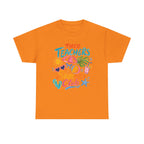 Teacher Summer Club T-Shirt — "Tired Teachers" Bright Beach Vacation Tee