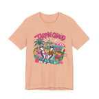 T-shirt – Tee-shirt graphique « Tarpin Chaud » ambiance tropicale plage