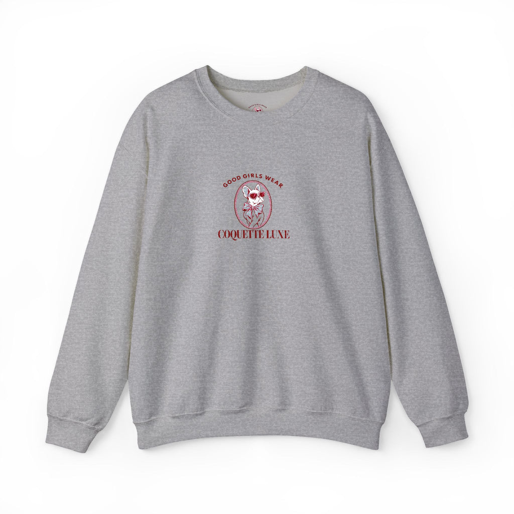 Good Girls Wear Coquette Luxe Embroidered Sweatshirt | Women's Crewneck