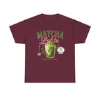 Matcha Latte T-Shirt | Iced Matcha Cup Graphic, Green Tea Tee
