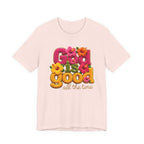 God Is Good all the time T-Shirt | Floral Retro Typography