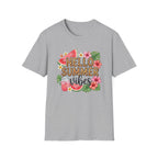 Hello Summer Vibes Watermelon Floral Leopard Print T-Shirt