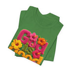God Is Good all the time T-Shirt | Floral Retro Typography