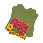 God Is Good all the time T-Shirt | Floral Retro Typography