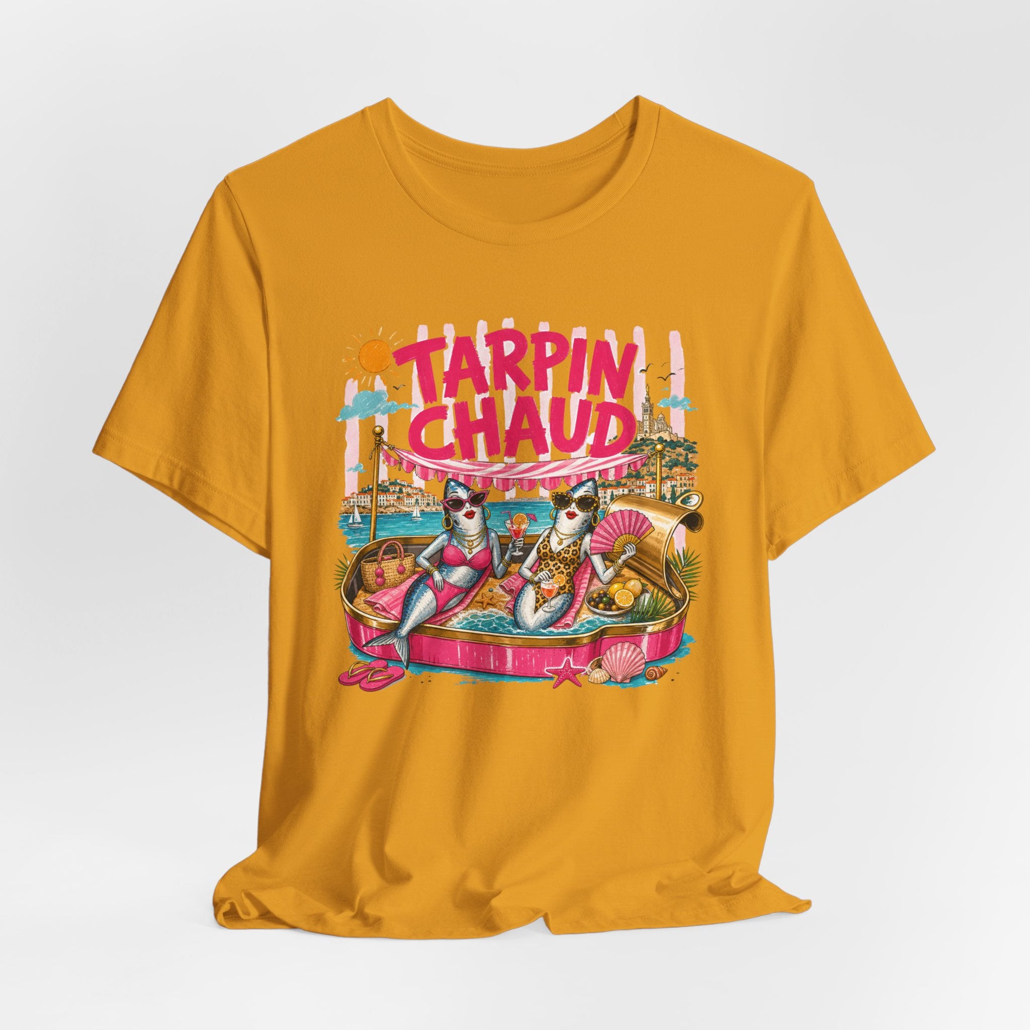Tarpin Chaud | T-shirt Marrant Sardines de Marseille | T-shirt d'été Côte d'Azur