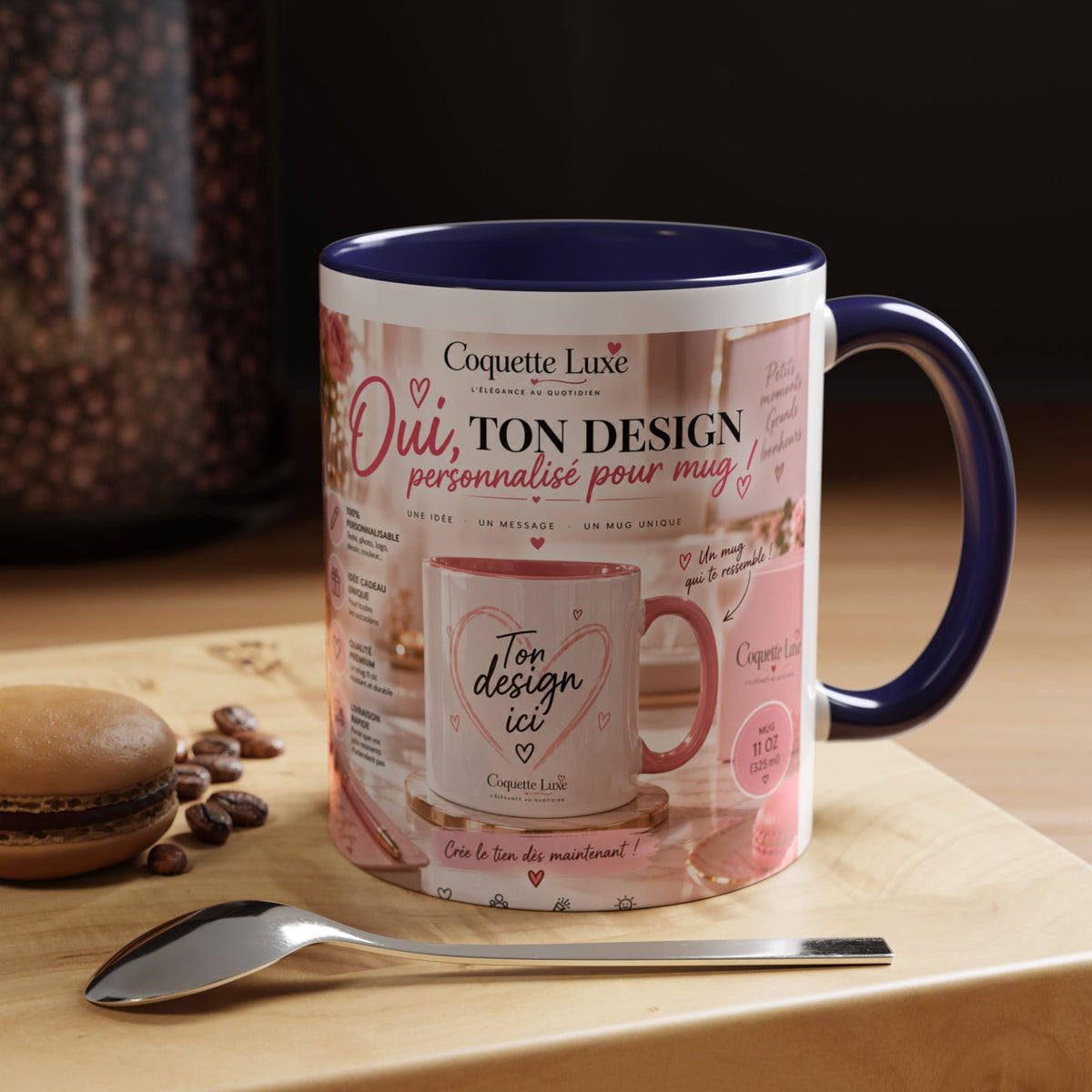 Personalized Coffee Mug — Custom Design, Photo & Name | 11oz
