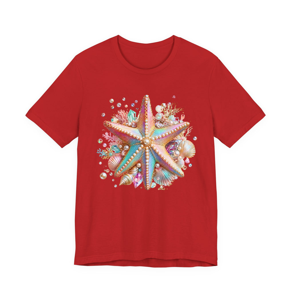 Colorful Starfish Tee | Beach Seashell Ocean Graphic Shirt