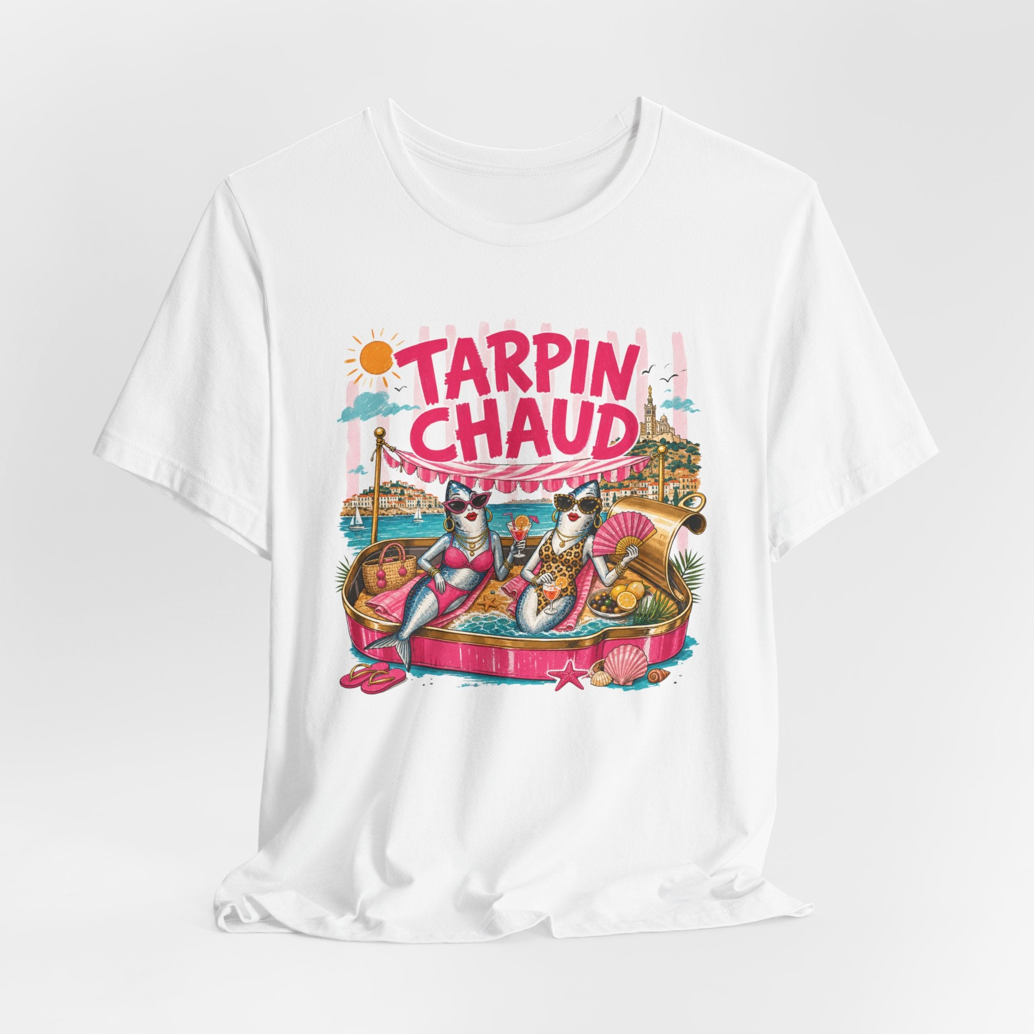 Tarpin Chaud | T-shirt Marrant Sardines de Marseille | T-shirt d'été Côte d'Azur