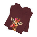 Funny Giraffe Tongue Tee — Cute Animal Graphic T-Shirt