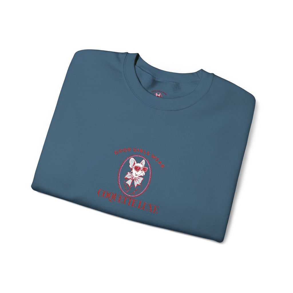 Good Girls Wear Coquette Luxe Embroidered Sweatshirt | Women's Crewneck