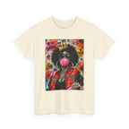 Afro Bubblegum Queen Tee | Street Art Graffiti Portrait, Crowned Woman