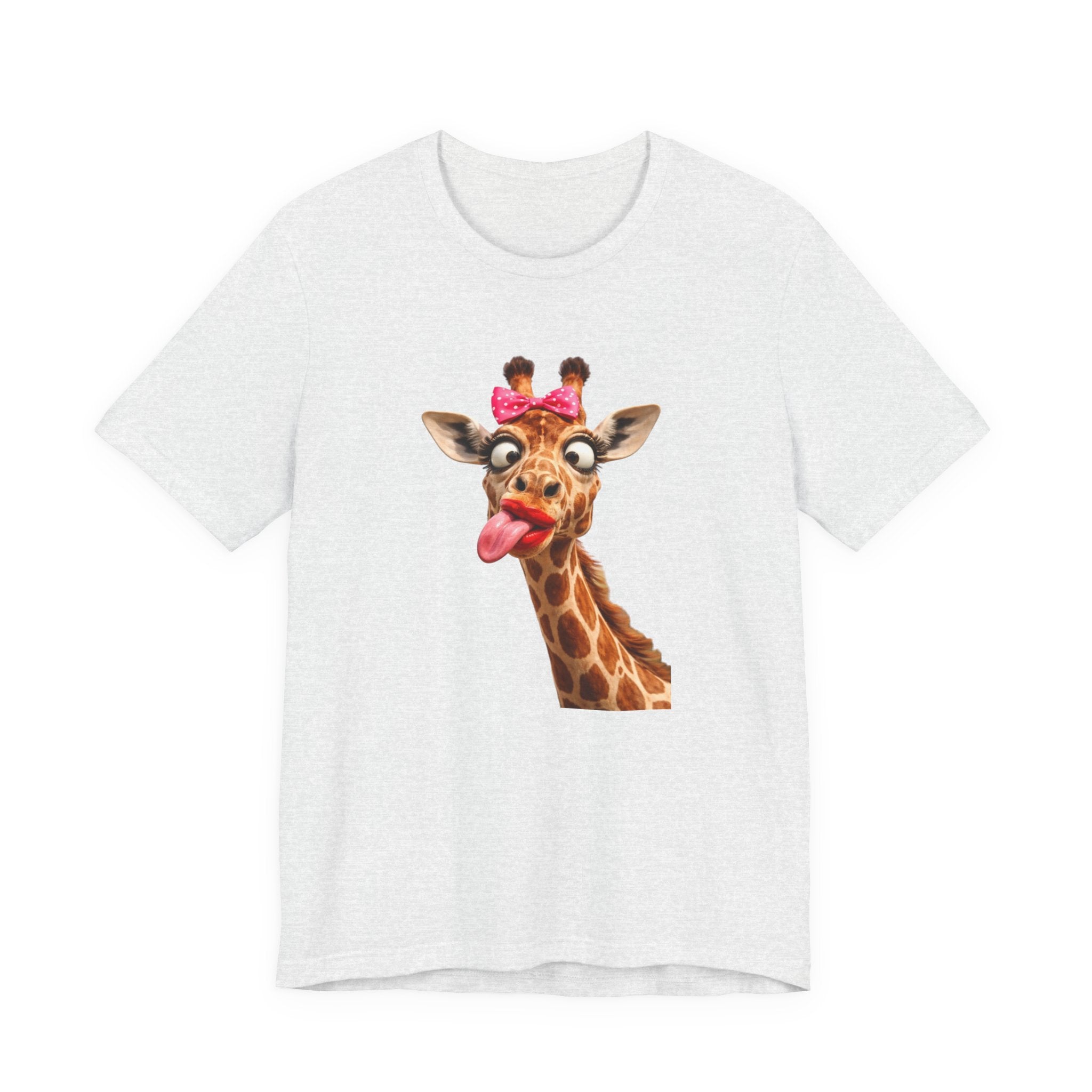 Funny Giraffe Tongue Tee — Cute Animal Graphic T-Shirt