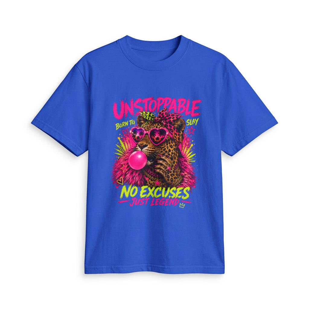 Unstoppable Leopard Bubblegum T-Shirt | No Excuses Just Legend