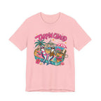 T-shirt – Tee-shirt graphique « Tarpin Chaud » ambiance tropicale plage
