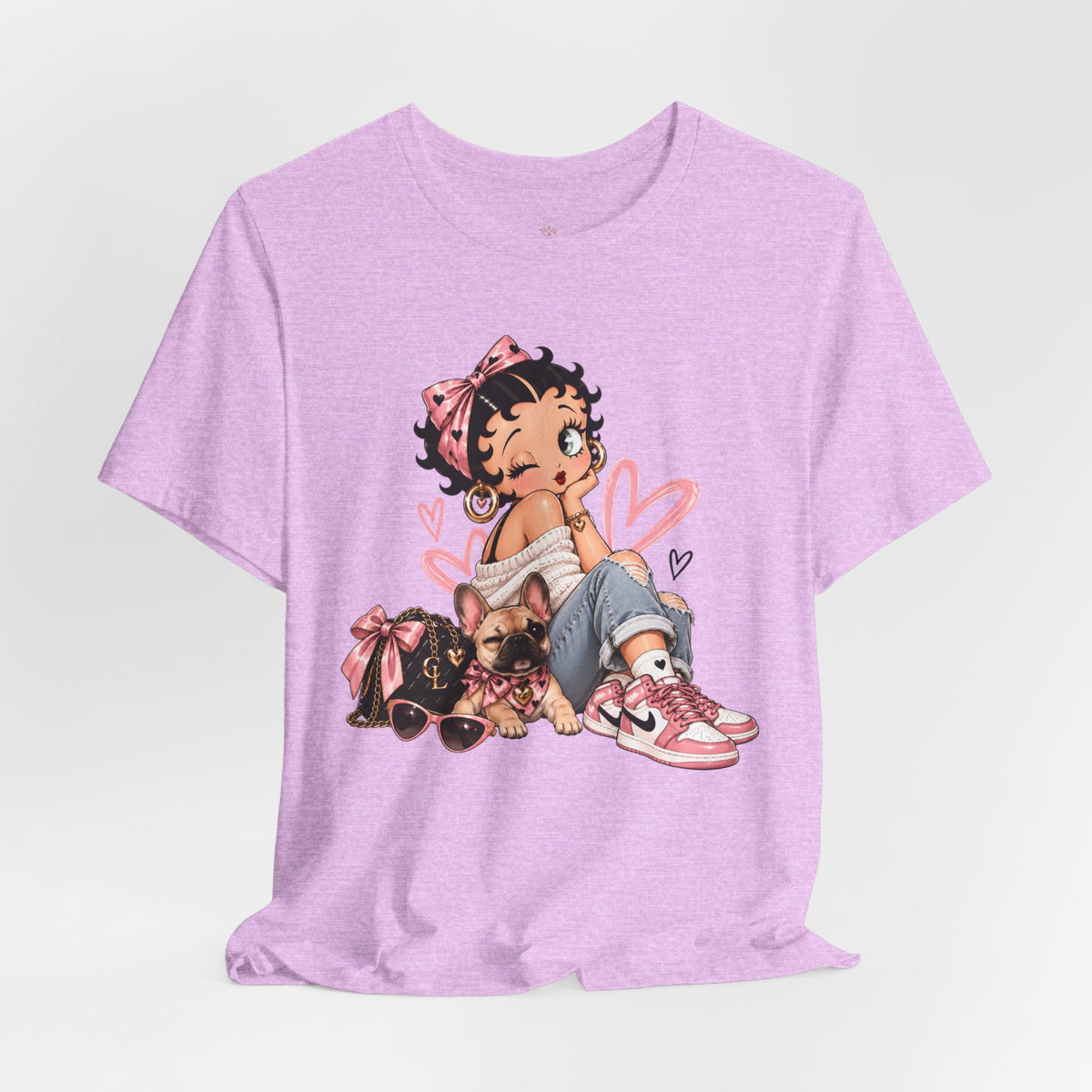Betty Boop Pink Sneakers Graphic Tee