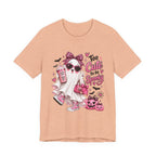 Cute Ghost Halloween T-Shirt | Too Cute to Be Spooky | Coquette Luxe