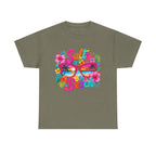 Salty Beach sunglasses floral design T-Shirt | tropical summer vibes