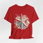 Colorful Starfish Tee | Beach Seashell Ocean Graphic Shirt