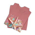 Colorful Starfish Tee | Beach Seashell Ocean Graphic Shirt