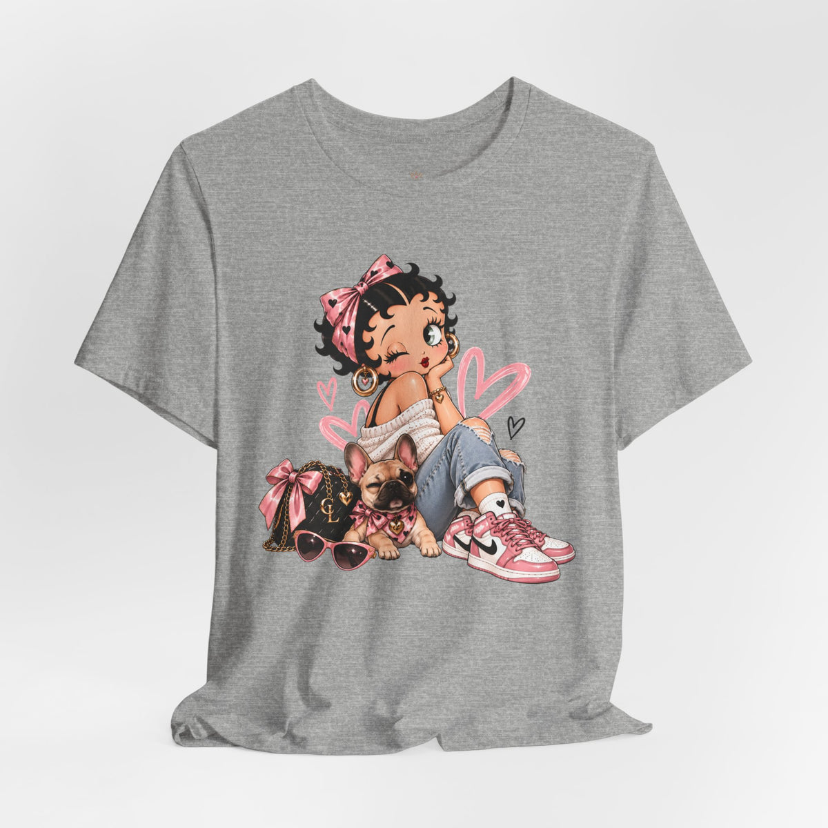 Betty Boop Pink Sneakers Graphic Tee