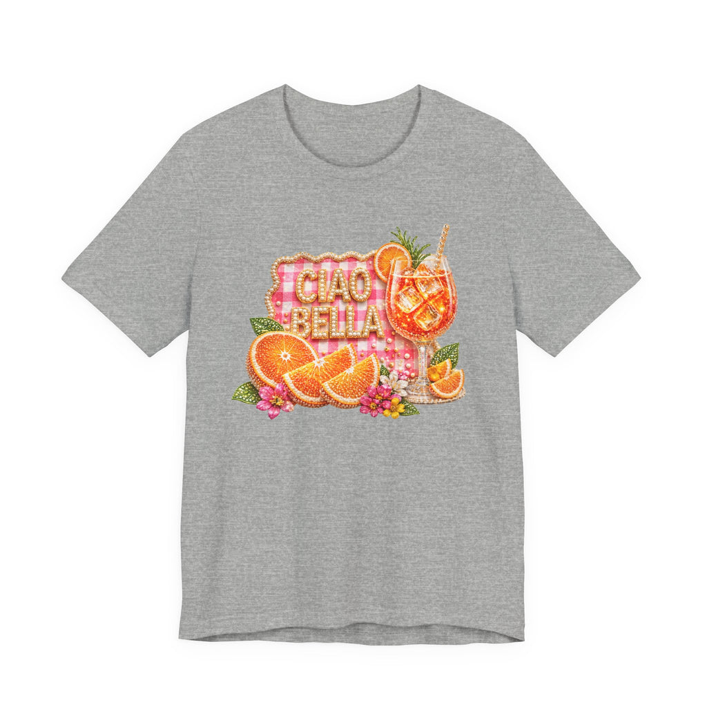 Ciao Bella Aperol Spritz Tee | Orange Cocktail Graphic Shirt