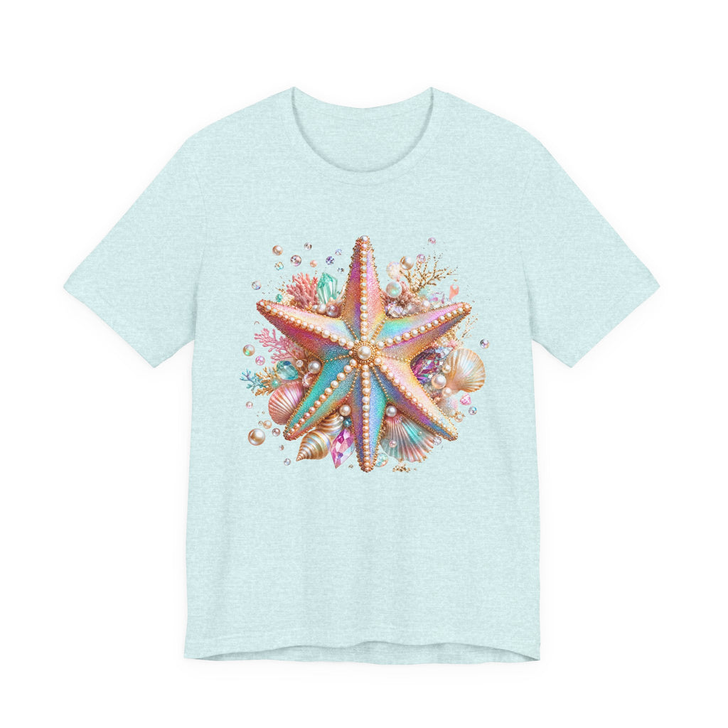 Colorful Starfish Tee | Beach Seashell Ocean Graphic Shirt