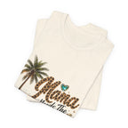 Mama Needs The Beach T-Shirt | Palm Tree, Seashells, Leopard Script
