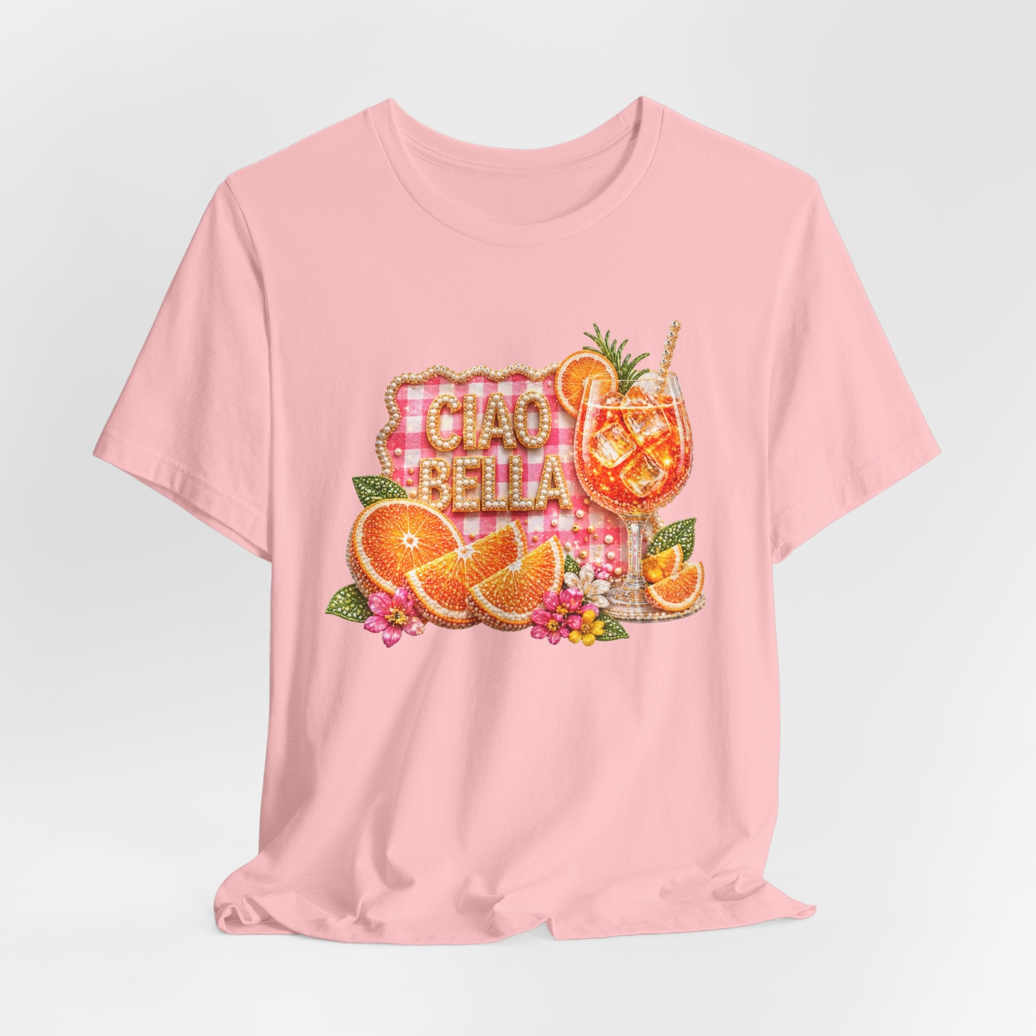 Ciao Bella Aperol Spritz Tee | Orange Cocktail Graphic Shirt