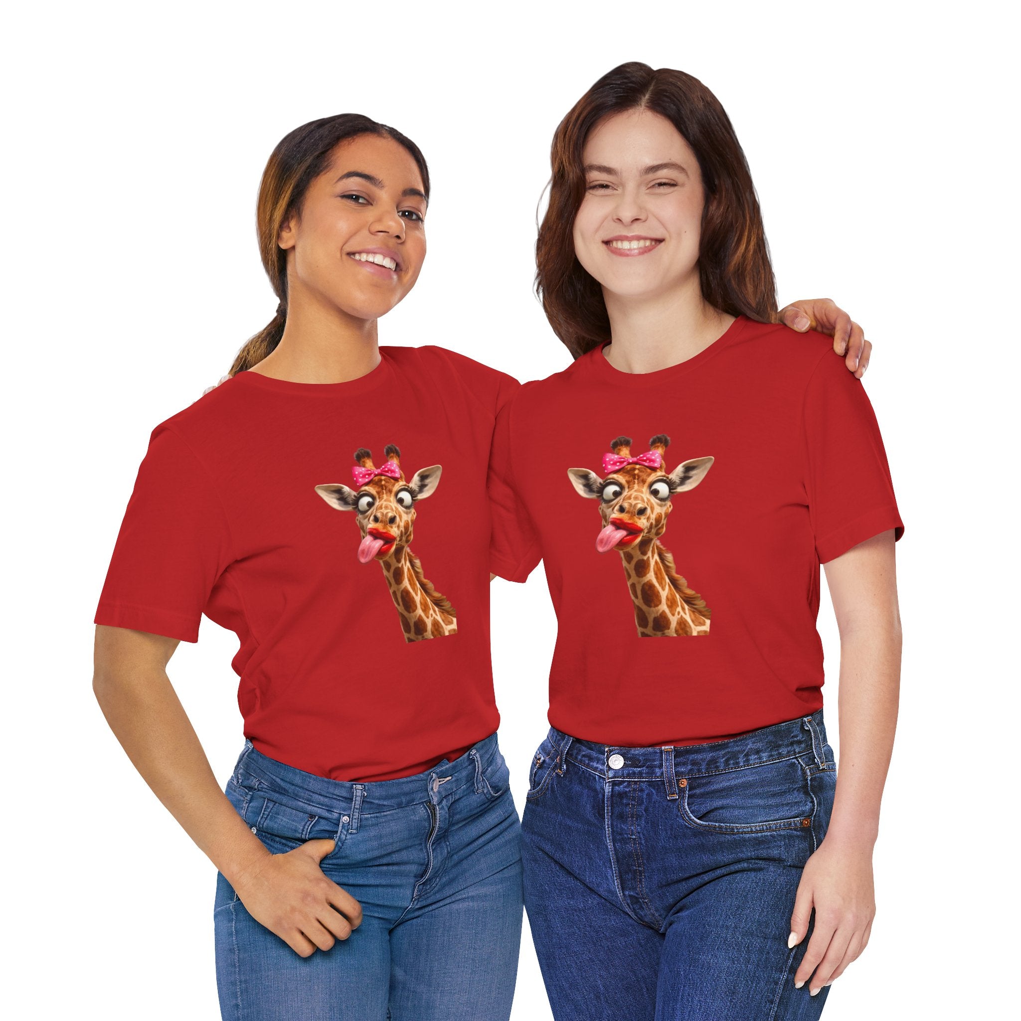 Funny Giraffe Tongue Tee — Cute Animal Graphic T-Shirt