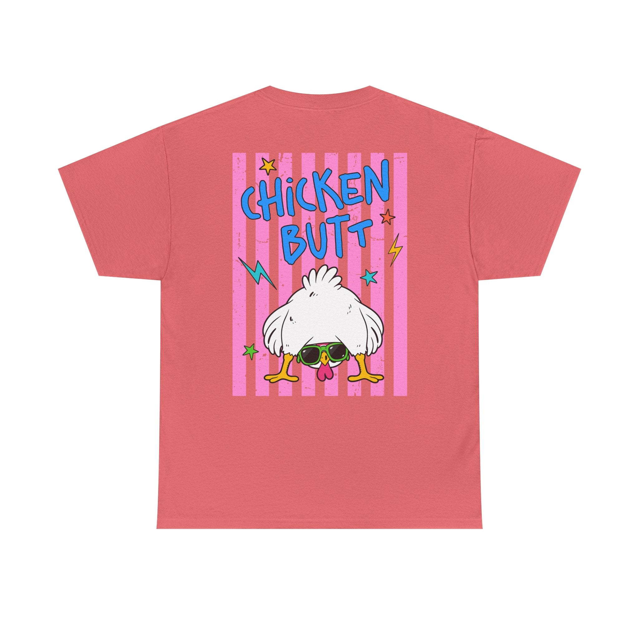Guess What Chicken Butt Tee | Funny Chicken Graphic Shirt