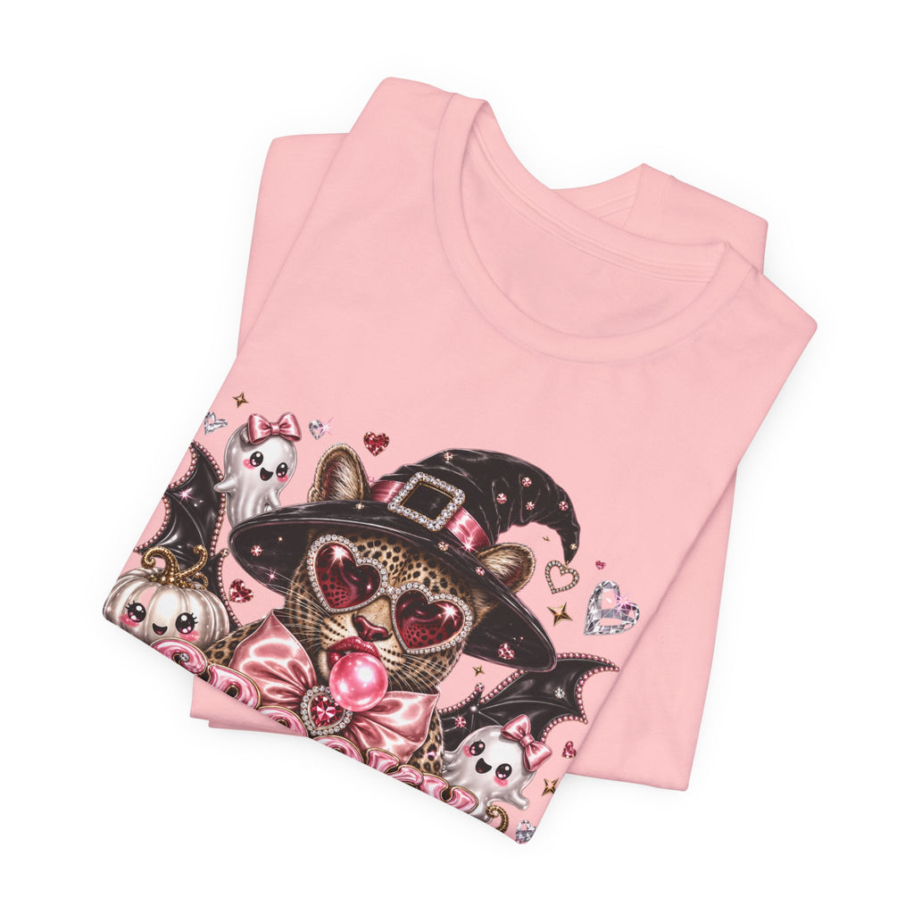 Spooky But Make It Feral Tee — Cute Witch Cat Halloween T-Shirt