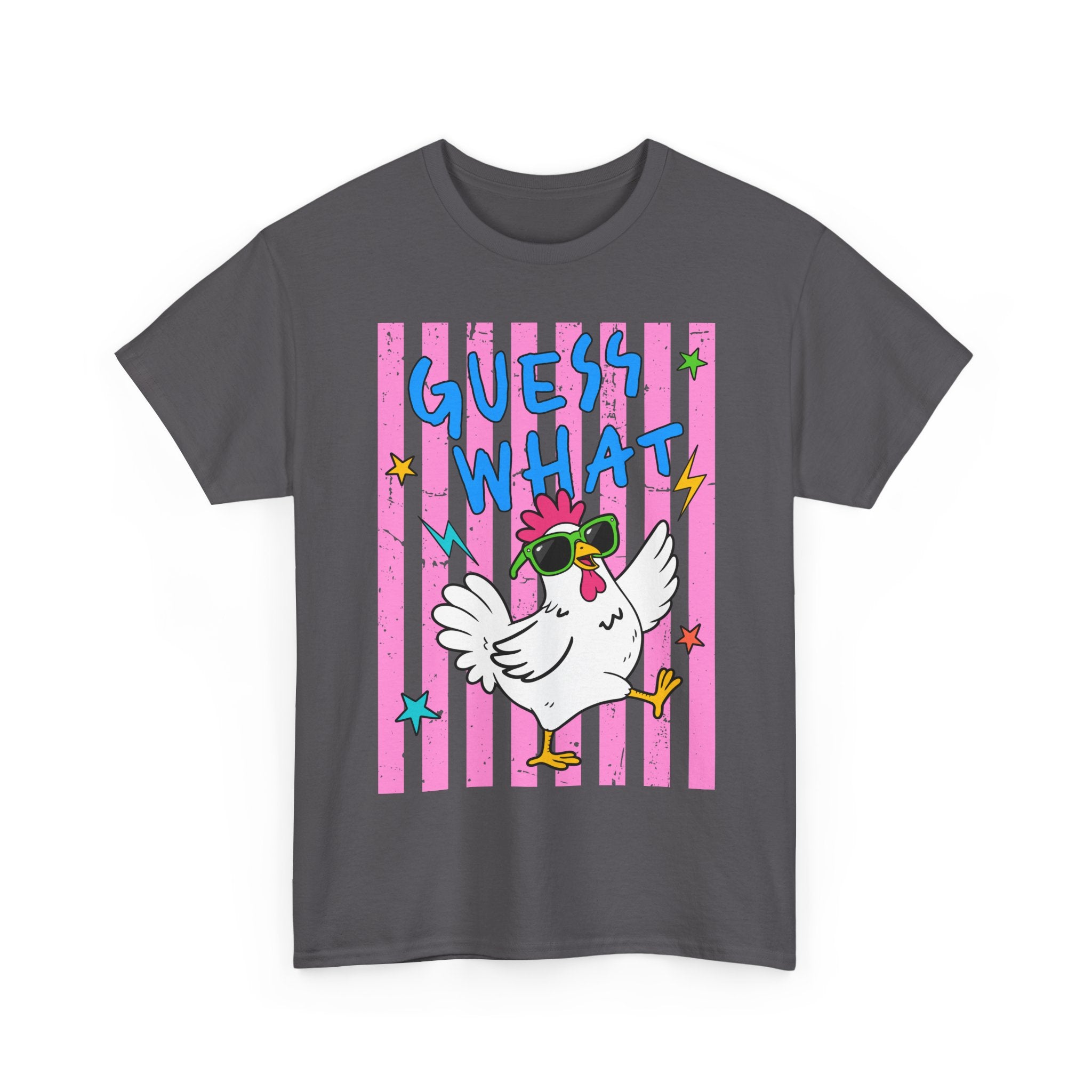 Guess What Chicken Butt Tee | Funny Chicken Graphic Shirt
