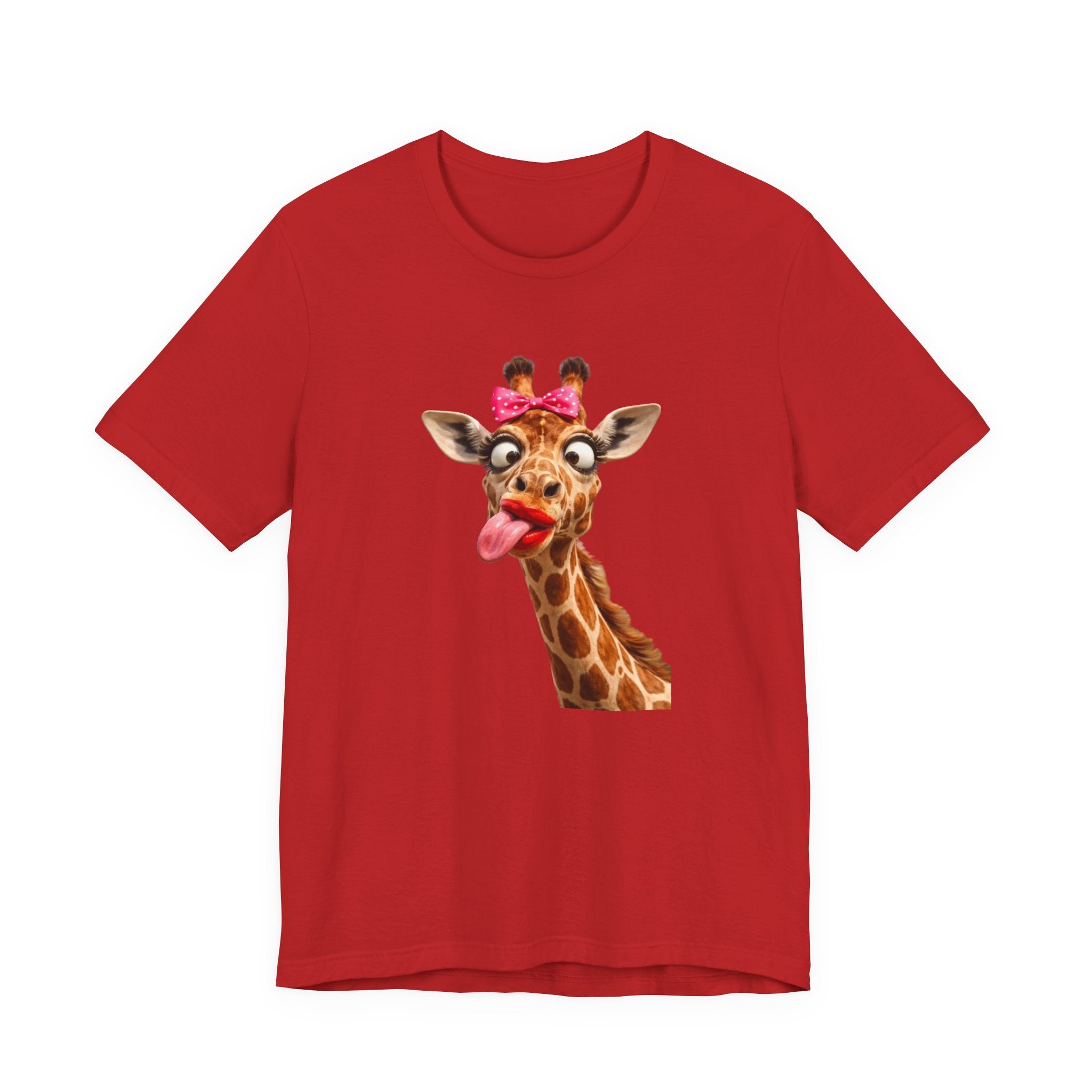 Funny Giraffe Tongue Tee — Cute Animal Graphic T-Shirt