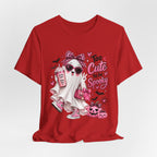 Cute Ghost Halloween T-Shirt | Too Cute to Be Spooky | Coquette Luxe